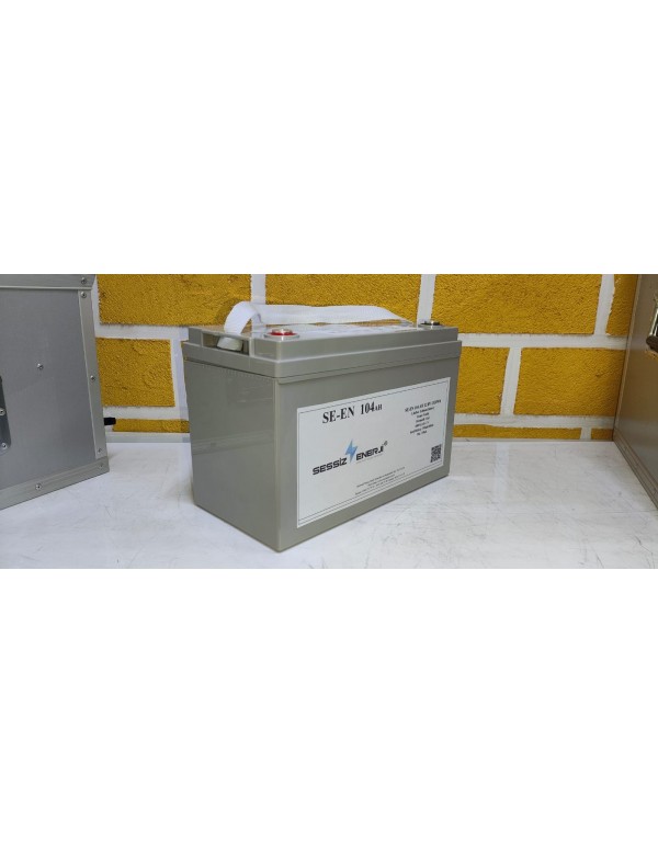 25.6V 104AH LifePo4 Prizmatik Lityum Akü 2660WH Bluetooth