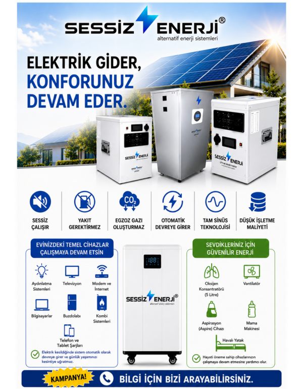 Sessiz S40 M800 Lithium Battery 4Kw 10.2kw